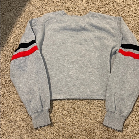 Disney Mickey Mouse Gray Sweatshirt with Red and Black Accents - Picture 3 of 3